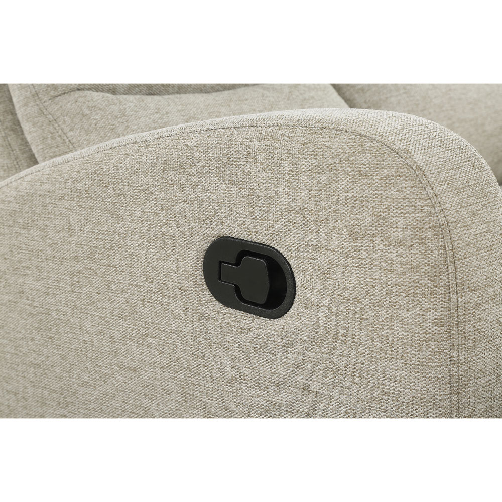 Loft24 Rena Natural Fabric Manual Recliner Armchair Image 7