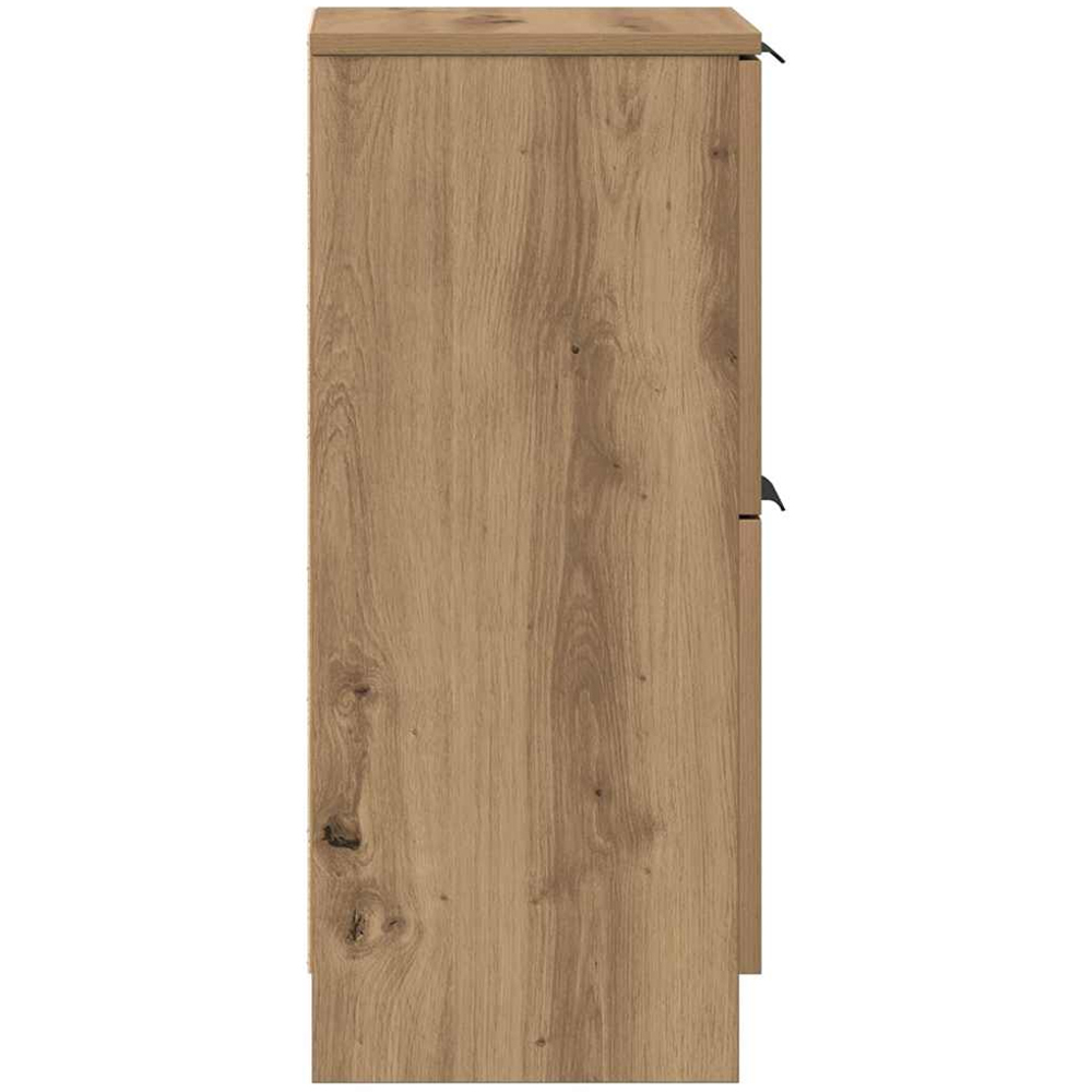 vidaXL 2 Door Artisan Oak Sideboard Image 6