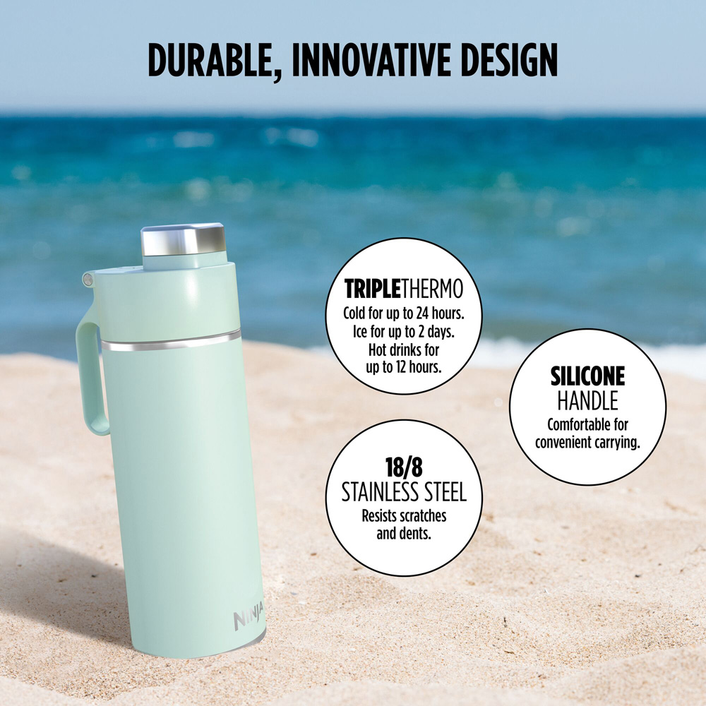Ninja Thirsti Mint Travel Bottle 700ml Image 4