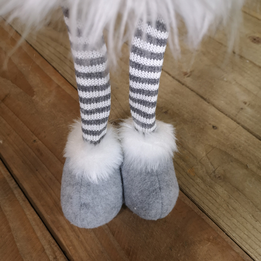 Samuel Alexander Grey Patterned Nordic Gnome Gonk Christmas Decoration 66cm Image 4