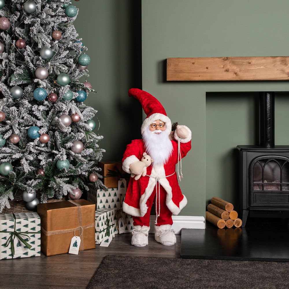 Samuel Alexander Standing Red Mega Papa Noel Santa Claus Indoor Christmas Decoration Image 7