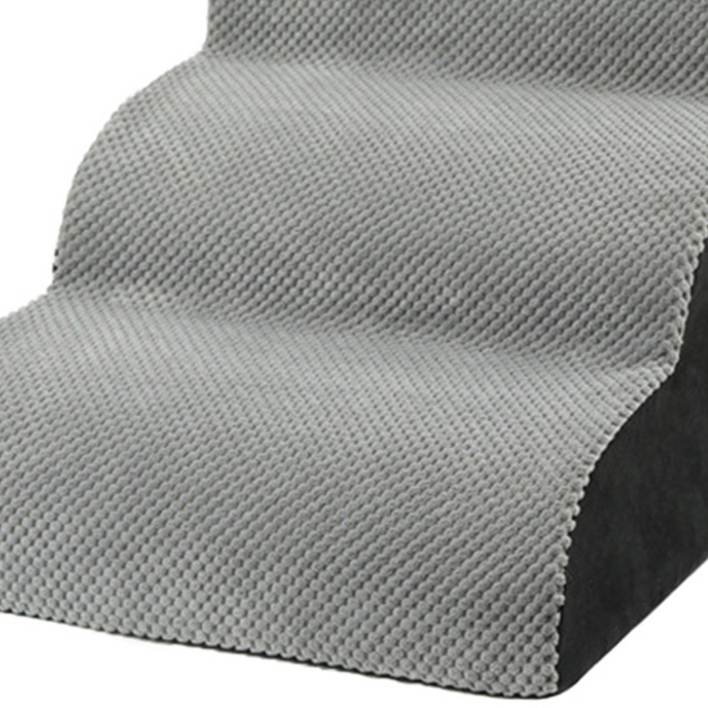 H&O Direct 3 Step Large Removable Grey Pet Steps Image 2