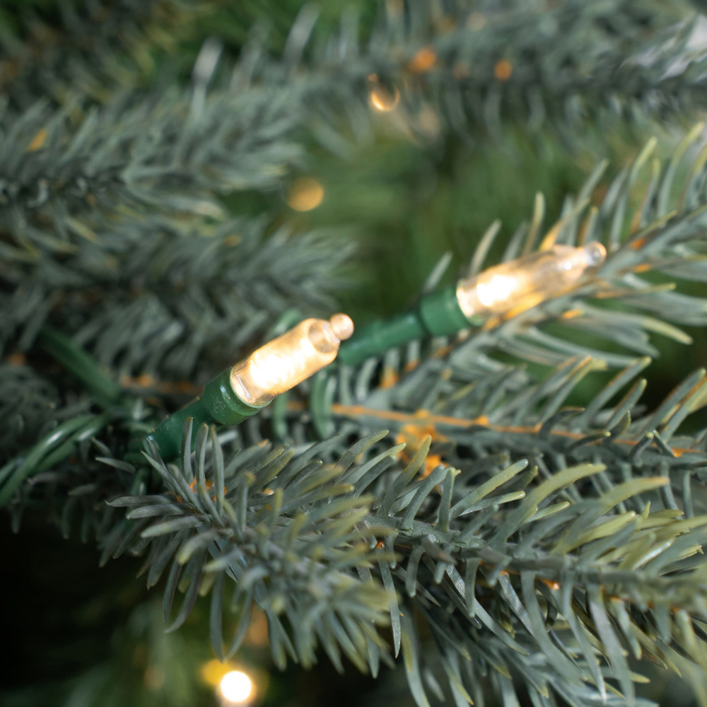 Abrihome 500 Warm White LED Pre-Lit Grand Fir Artificial Christmas Tree with 1733 Mixed Tips 7ft Image 4
