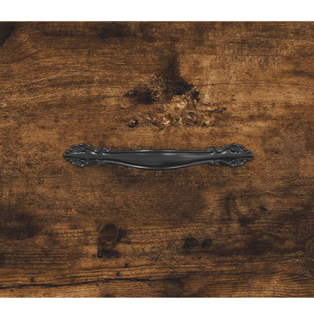 vidaXL 3 Drawer Smoked Oak Sideboard Image 9
