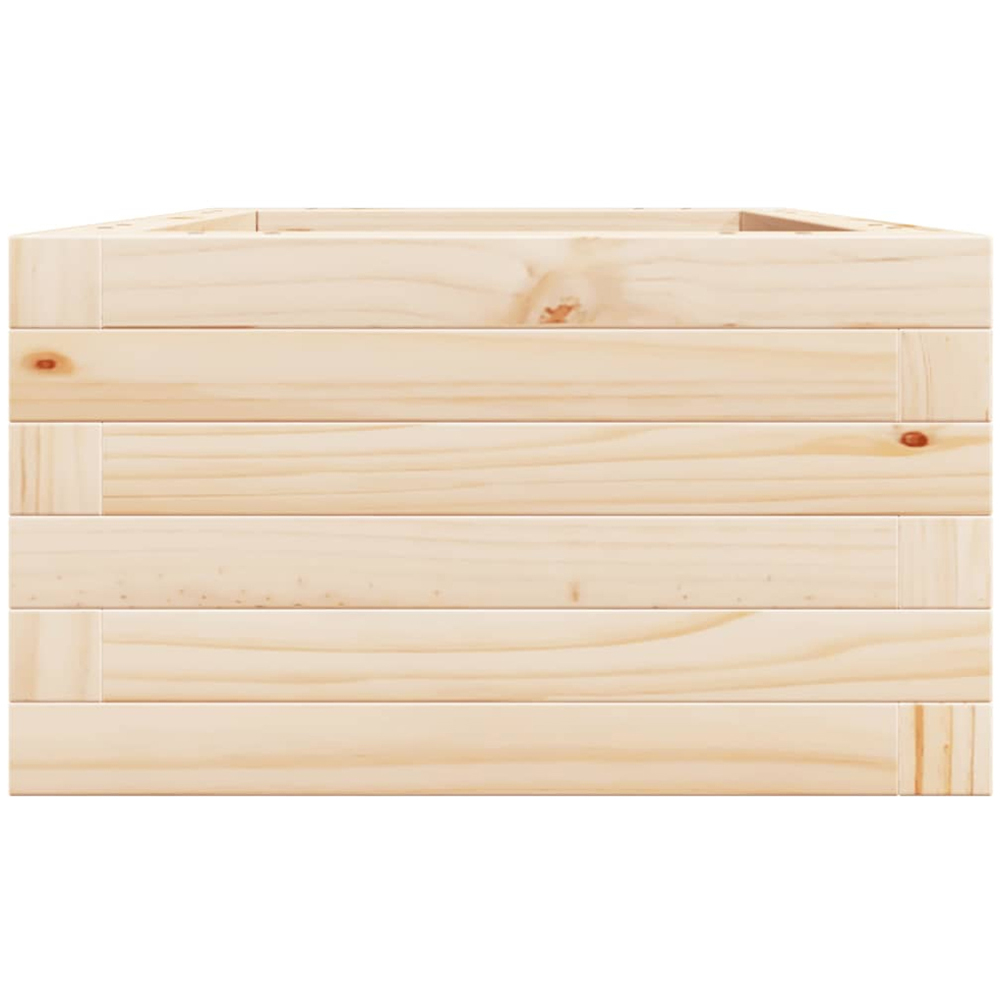 vidaXL Natural Solid Pine Wood Garden Planter 40 x 40 x 23cm Image 5