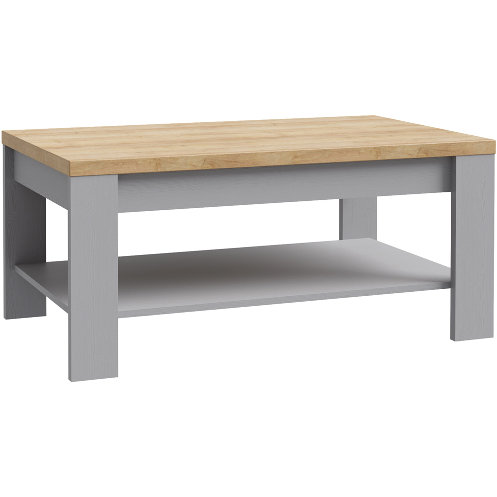 Florence Bohol Grey Riviera Oak Coffee Table Image 2