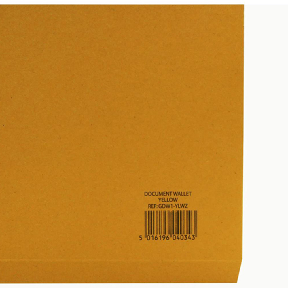 Exacompta Guildhall Yellow A4+ Manilla Document Wallet 50 Pack Image 7