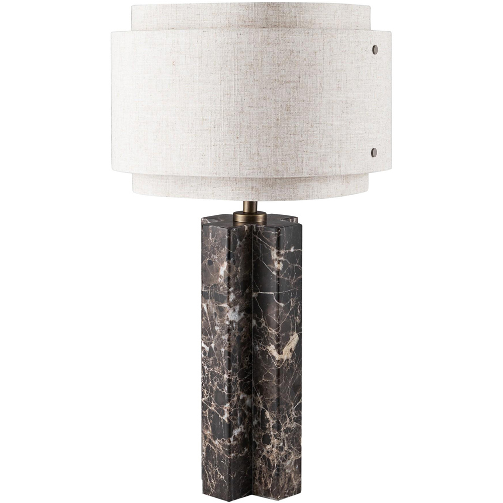 Nordlux Takai Beige Marble Table Lamp Image 1