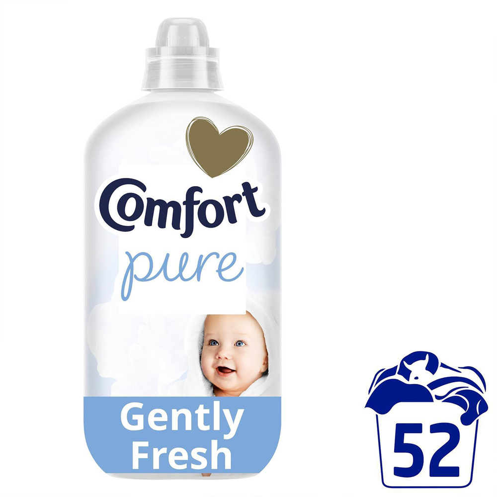 Comfort Pure Gently Fresh Hypoallergenic Fabric Conditioner 52 Washes 1.56L 6 Pack Image 3