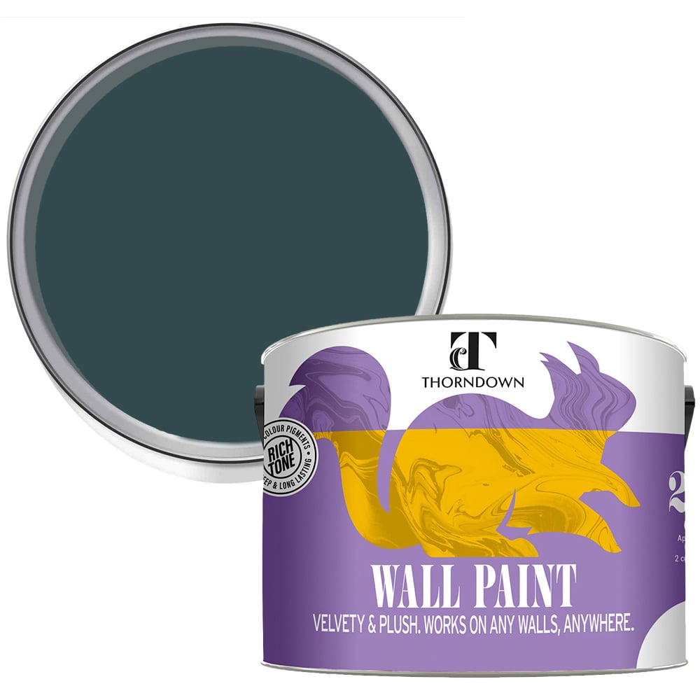 Thorndown Walls and Ceilings Cavepool Grey Matt Paint 2.5L Image 1