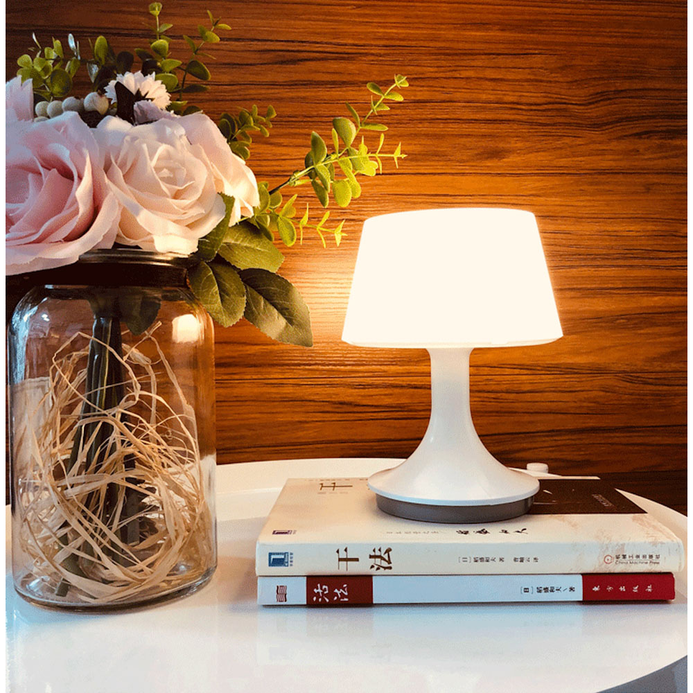 Avilo White Table Lamp with Remote Image 5
