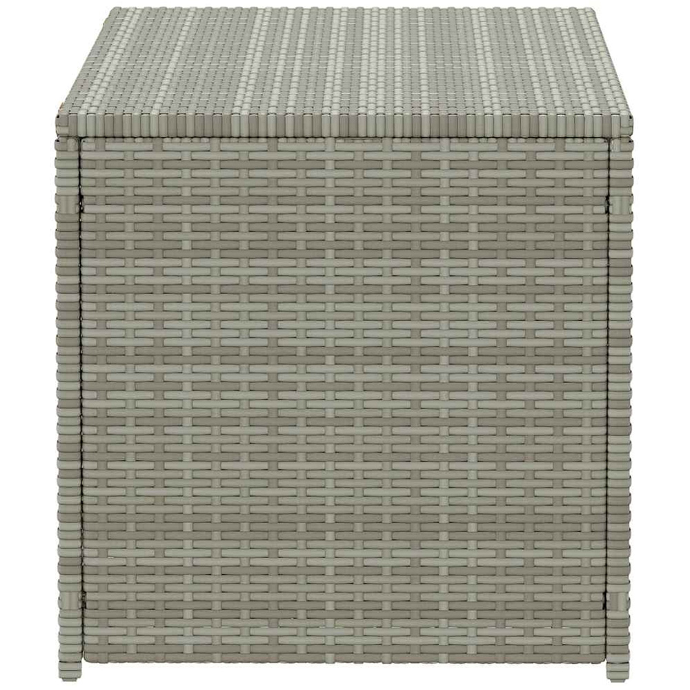 vidaXL 50 x 100 x 50cm Grey Poly Rattan Garden Storage Box Image 4