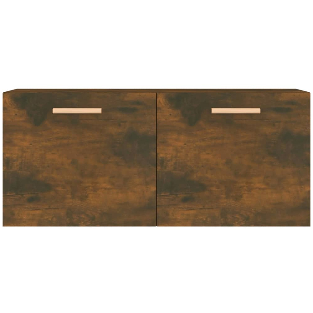 vidaXL 2 Door Smoked Oak Wall Cabinet Image 4