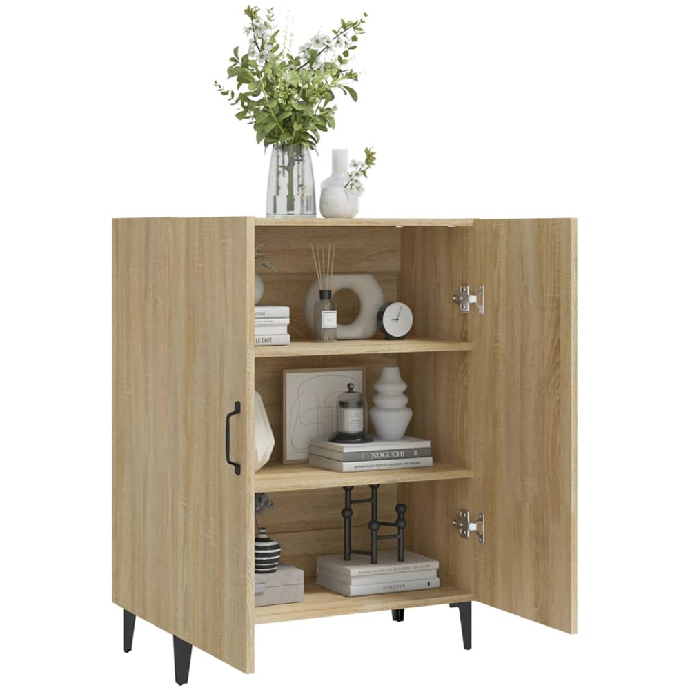 vidaXL 2 Door Sonoma Oak Sideboard Image 7