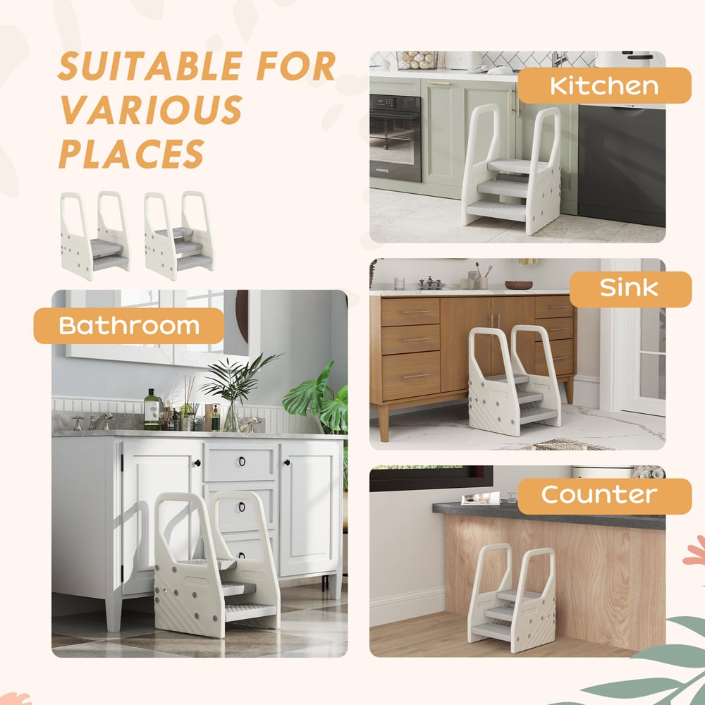 AIYAPLAY 3 Step Adjustable Toddler Tower Image 7