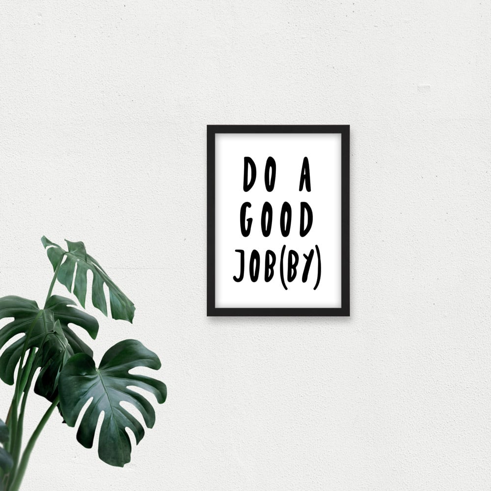 Artery8 Funny Scottish Bathroom Good Jobby Framed Wall Art Print 21 x 29.7cm Image 3