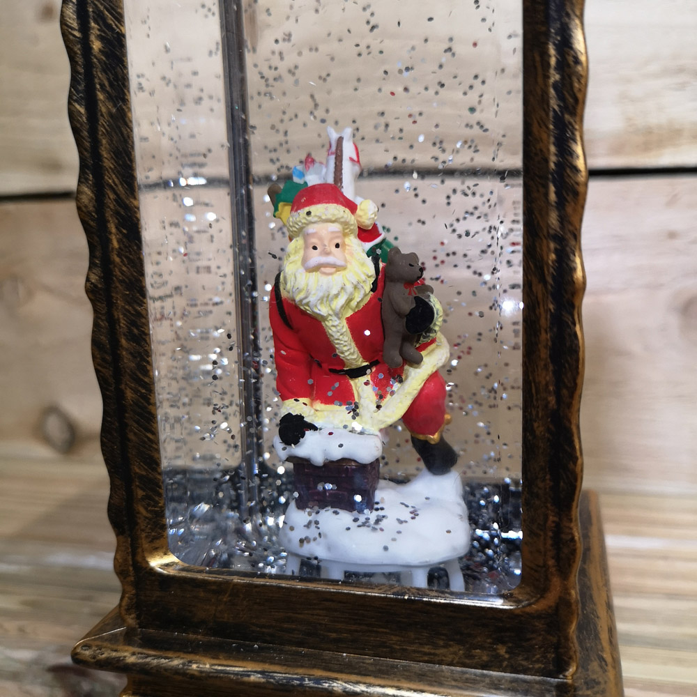 Samuel Alexander Antique Christmas Santa Scene Water Spinner Lantern 27cm Image 3