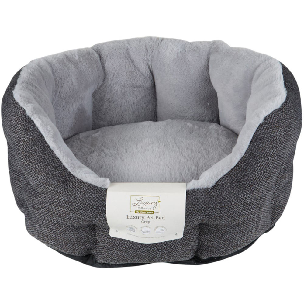 Luxurious Pet Bed Grey S Image 1