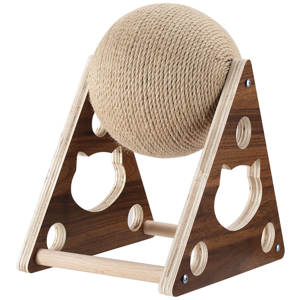 H&O Direct Natural Sisal Cat Scratching Ball Toy Image 1