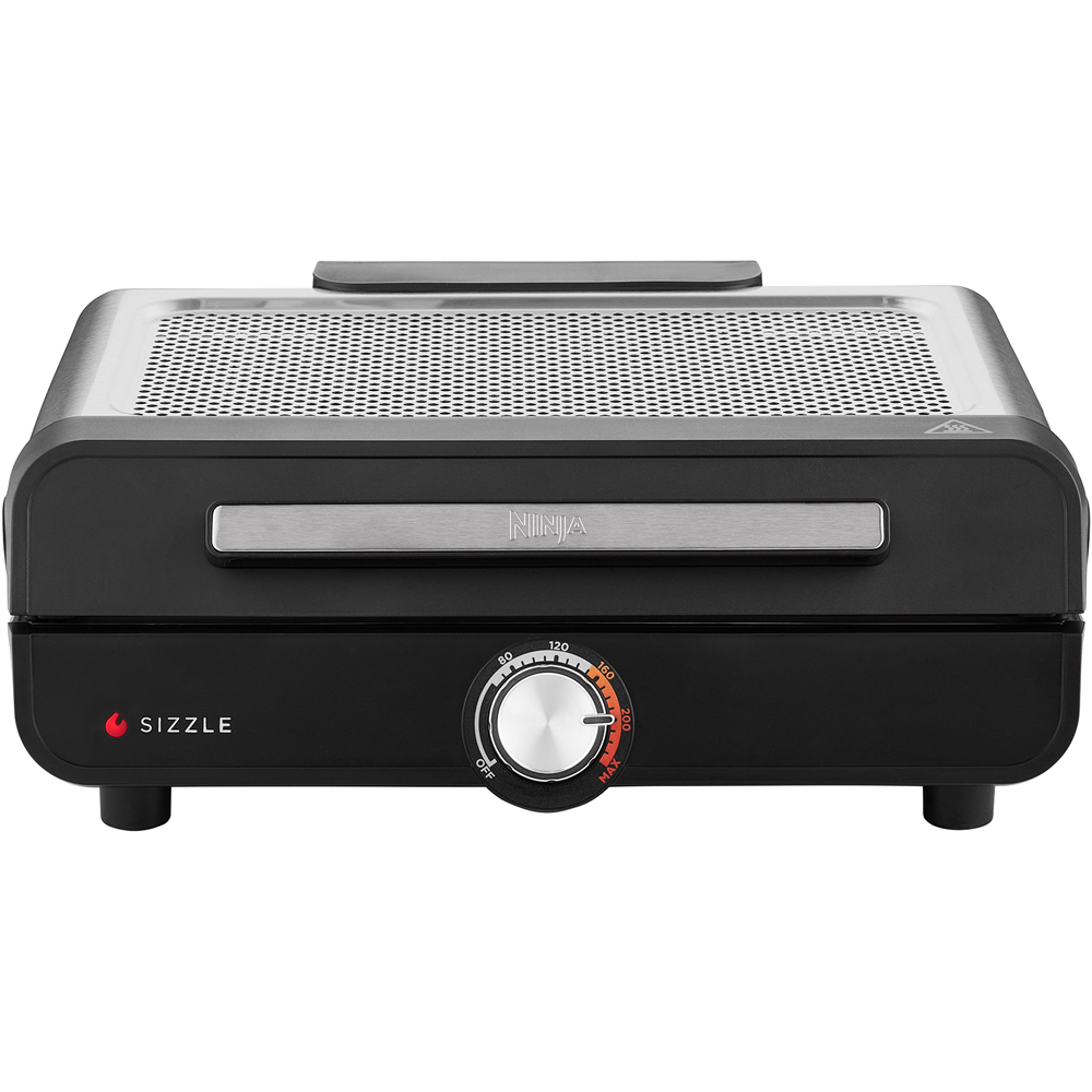 Ninja GR101UK Sizzle Low Smoke Indoor Grill and Flat Plate Image 1