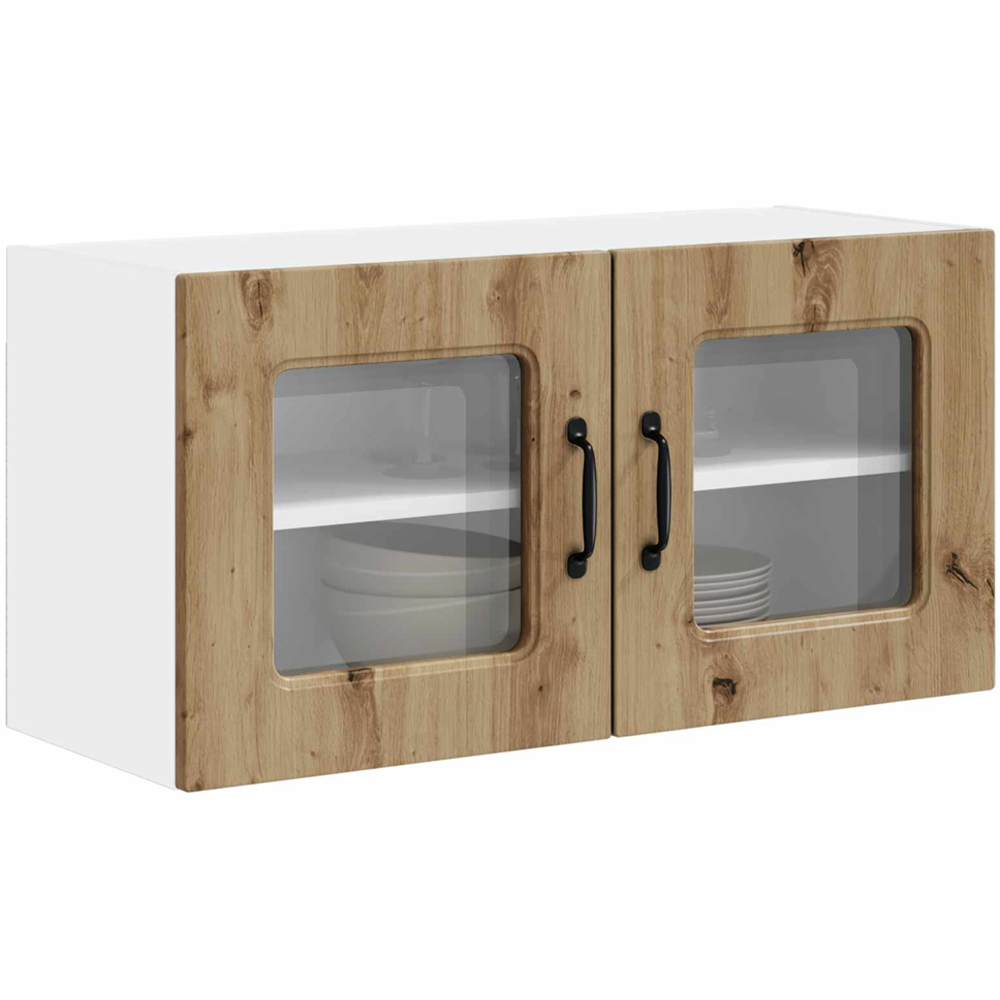 vidaXL Kalmar 2 Door Artisan Oak Wall Kitchen Cabinet Image 3