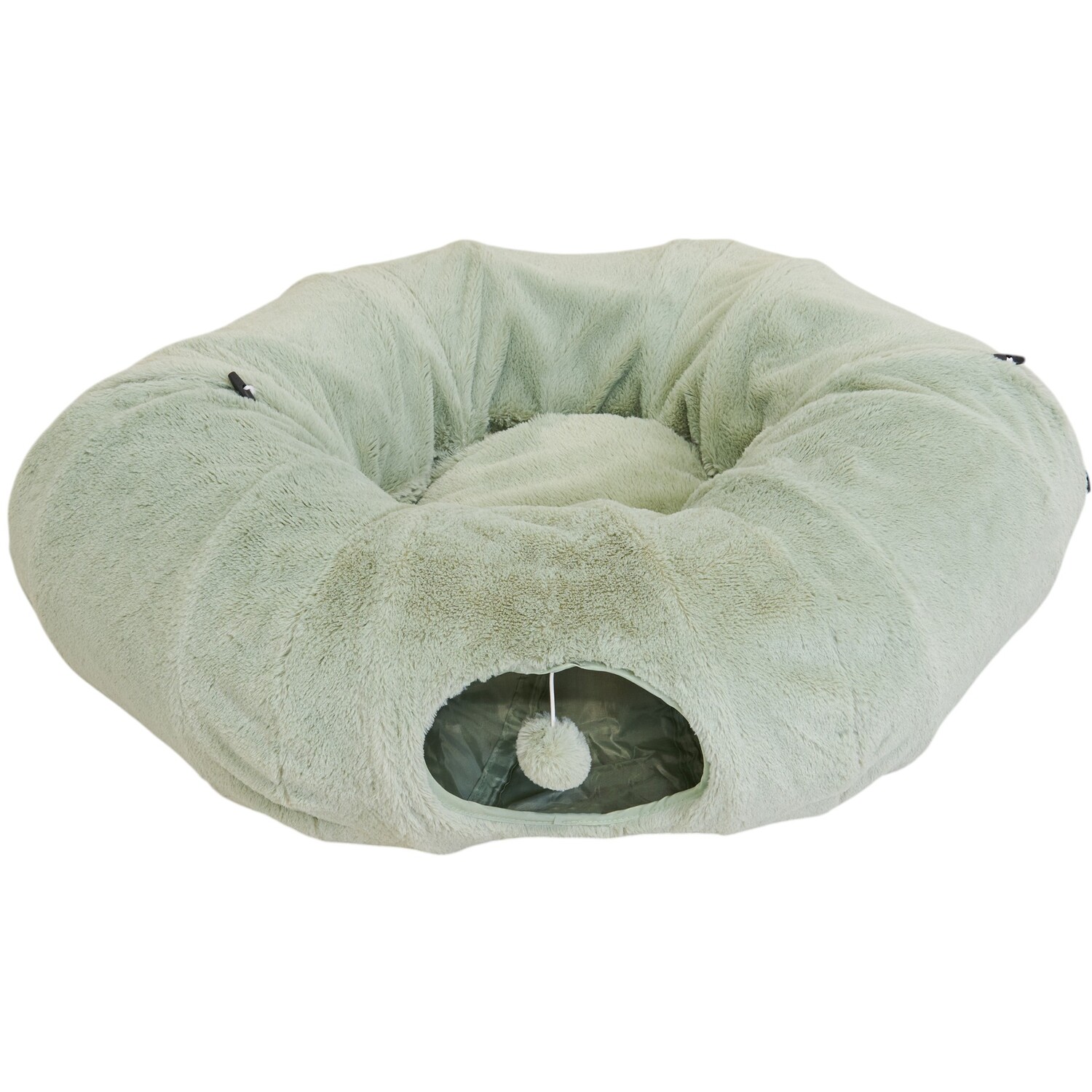 Cat Tunnel Bed Green Image 1