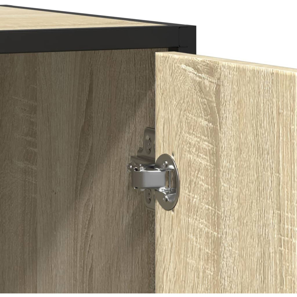 vidaXL 2 Door 4 Drawer Sonoma Oak Wide Sideboard Image 8