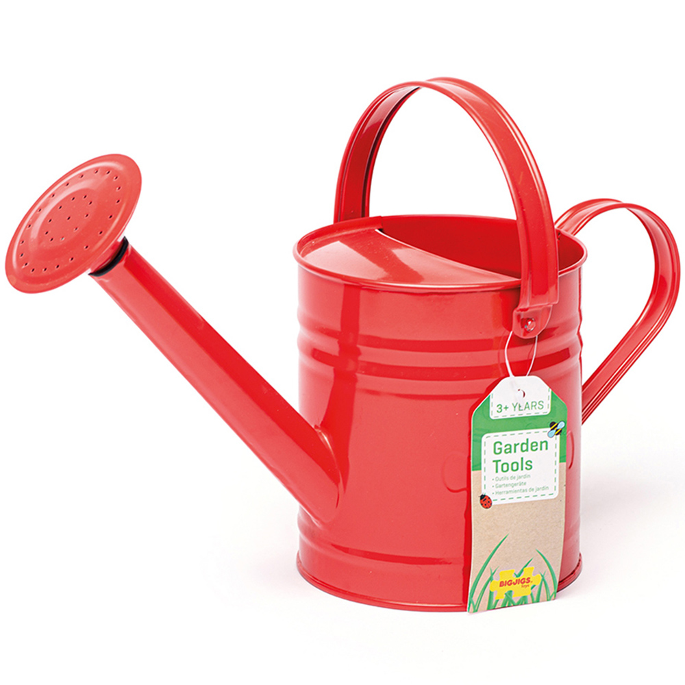 Bigjigs Toys Kids Red 7 Piece Gardening Starter Pack Image 3