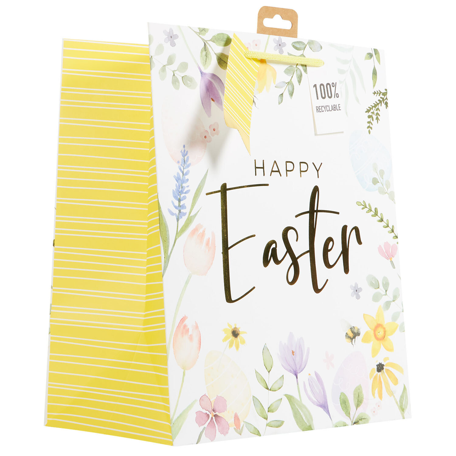 Happy Easter Large Gift Bag - Multicolour Image 3