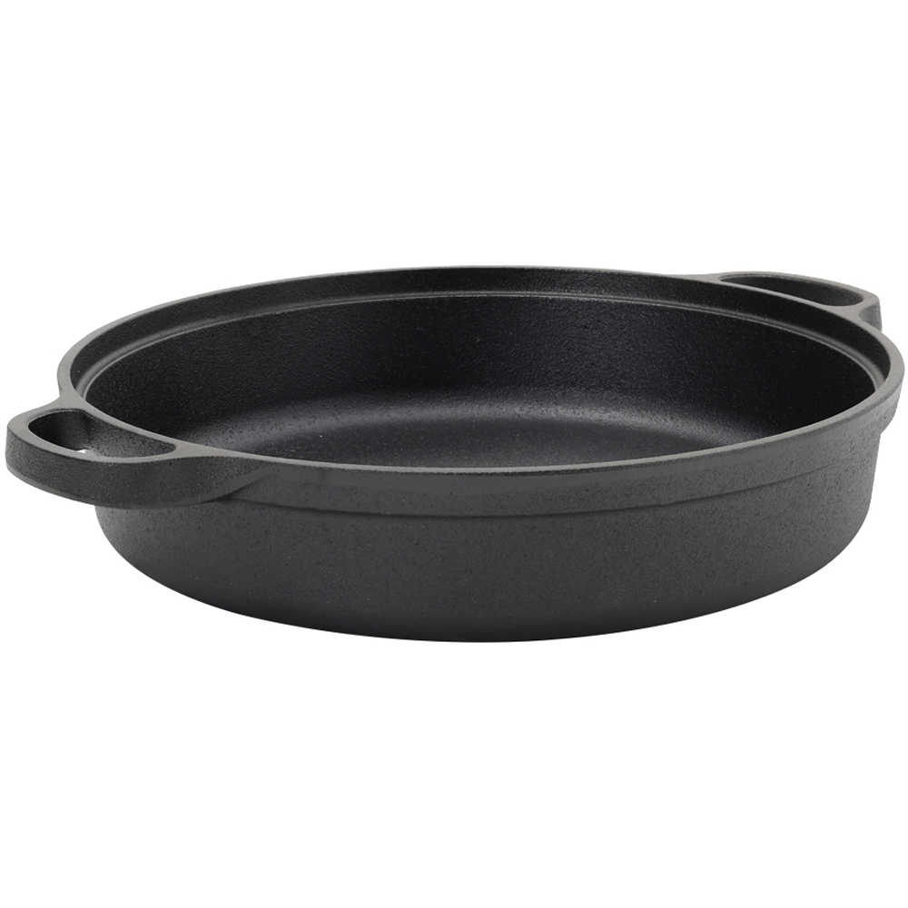 Living and Home 35cm Round Cast Iron Frying Pan Image 4