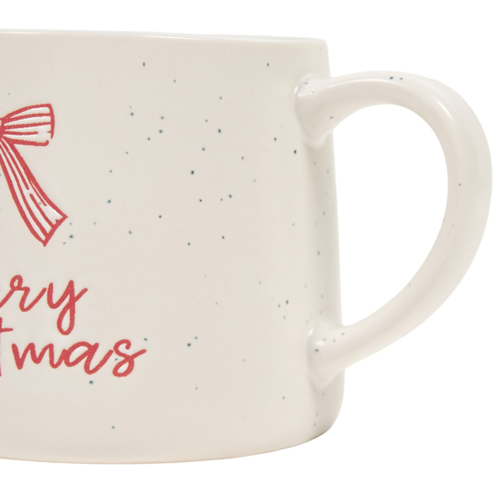 Merry Christmas Bow or Red Trees Mug Image 6