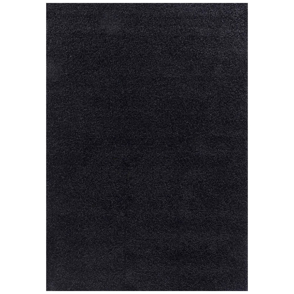 Desire Rugs Oxford Black Plain Shaggy Rug 200 x 290cm Image 1