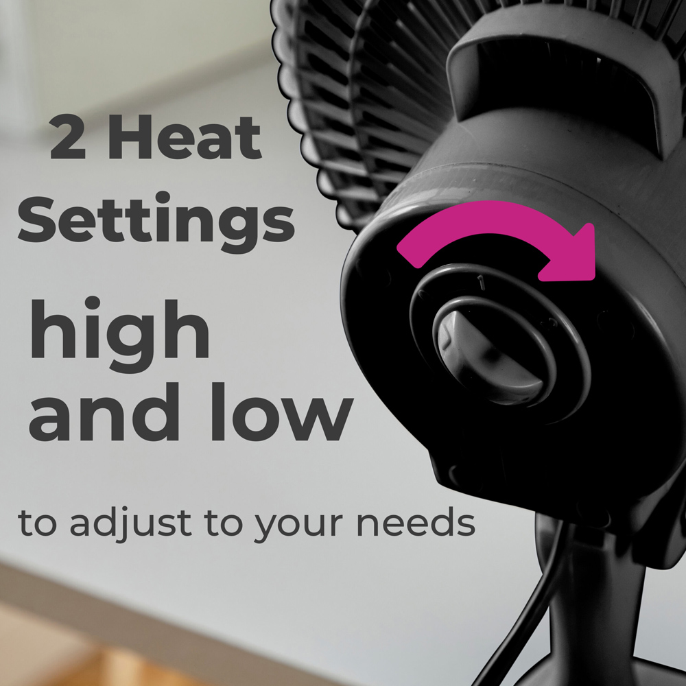 Neo Mini Clip Base Mount Desk Fan 6 inch Image 7