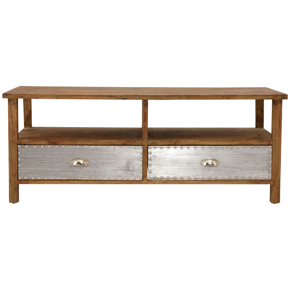 Premier Housewares Shoreditch 2 Drawer 2 Shelf Coffee Table Image 2