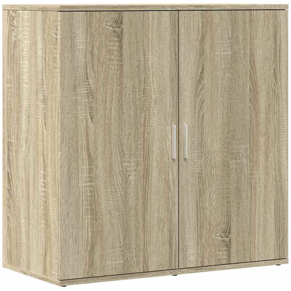 vidaXL 2 Door Sonoma Oak Sideboard Set of 2 Image 4