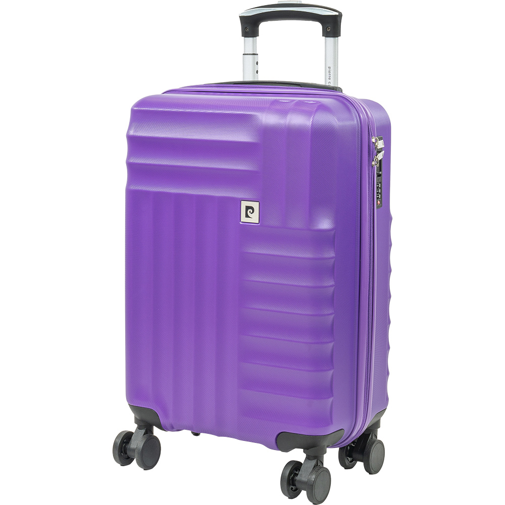 Pierre Cardin Small Purple Trolley Suitcase Image 1