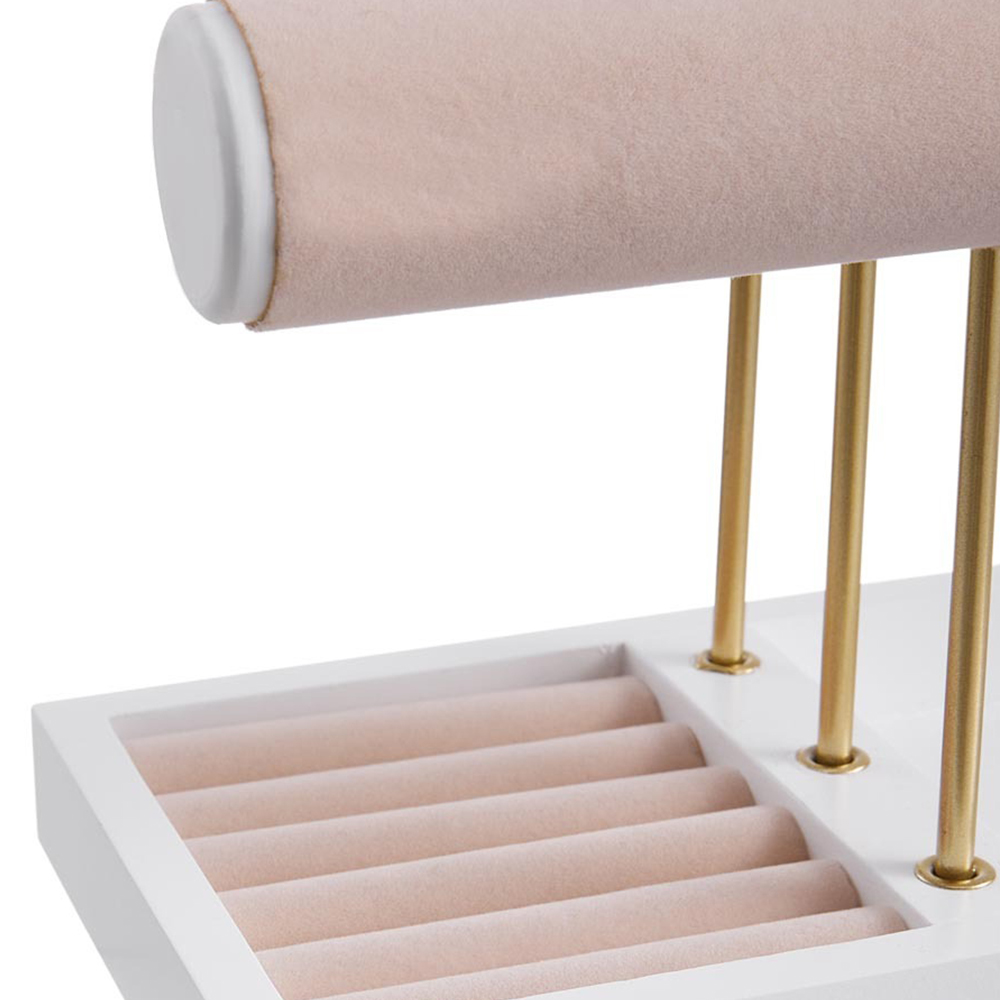 H&O Direct 4 Tier Gold Jewellery Display Stand Image 4