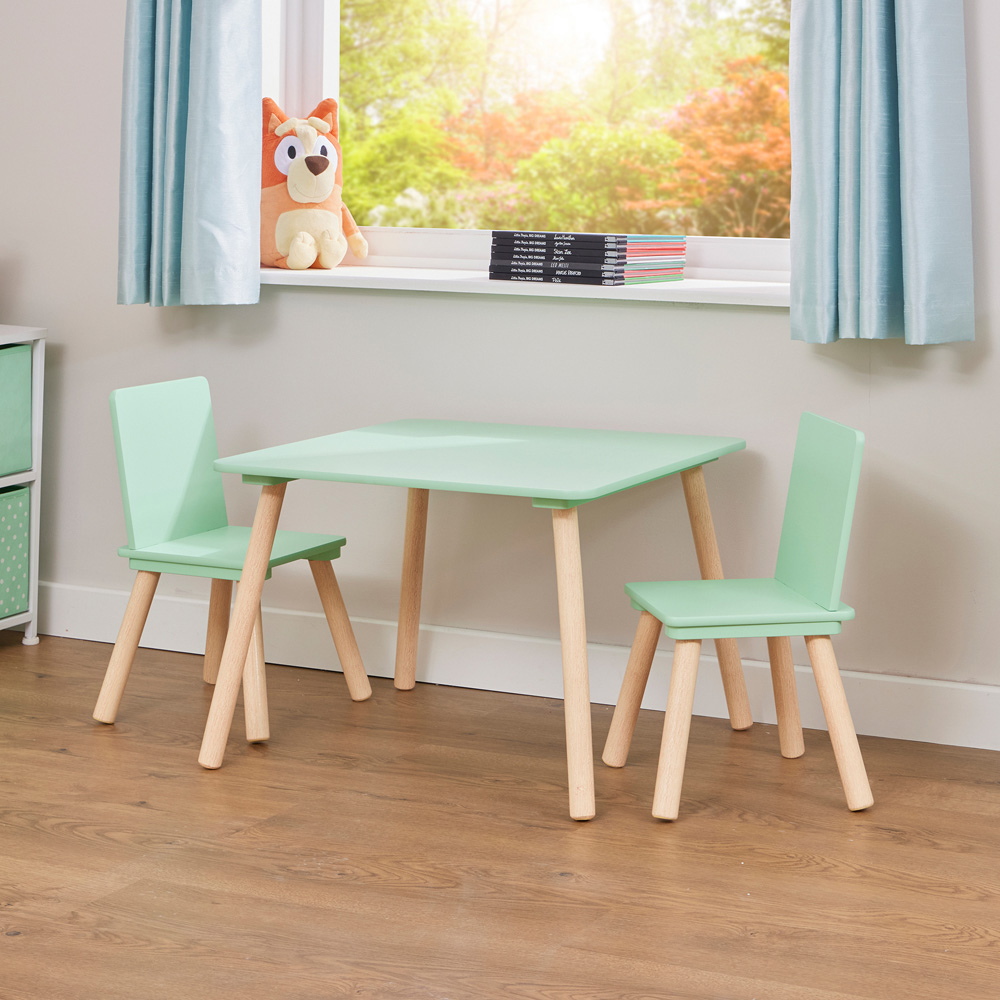 Liberty House Toys Kids 2 Seater Table Green Image 6