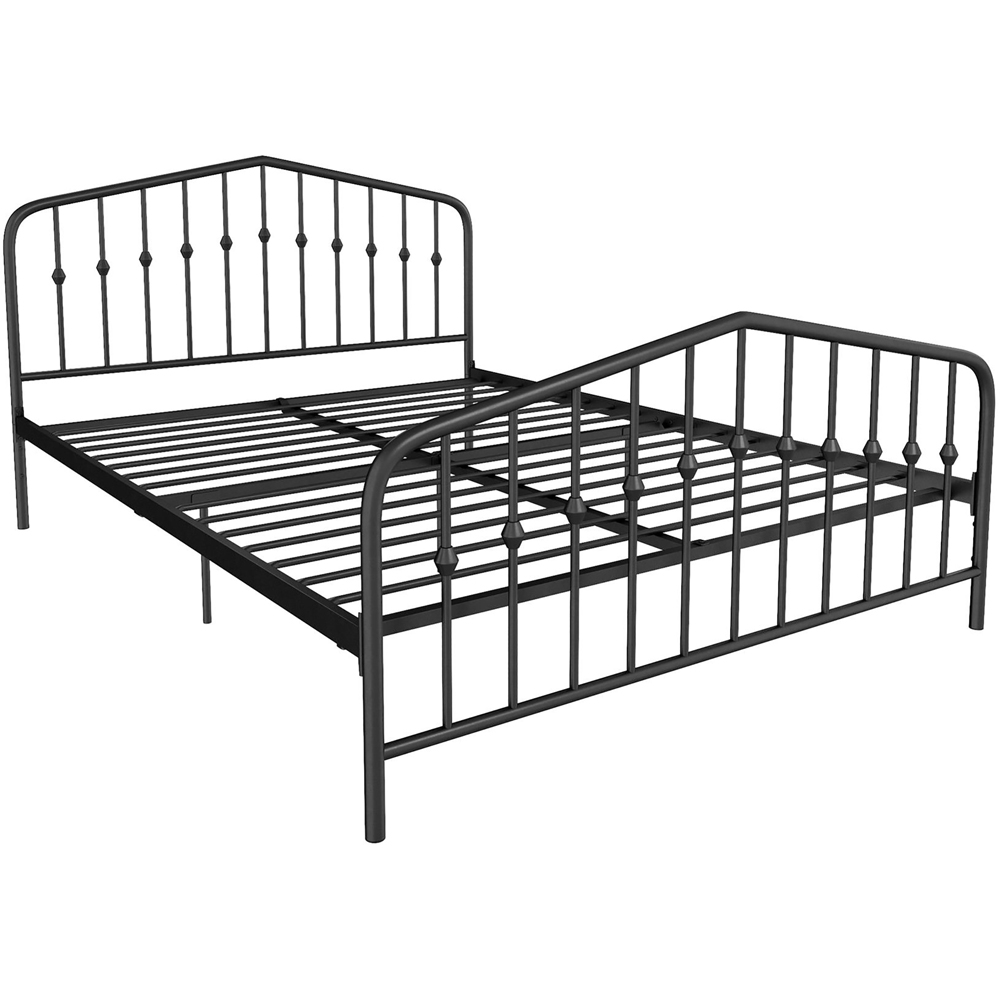 Novogratz Bushwick King Size Black Metal Bed Frame Image 2