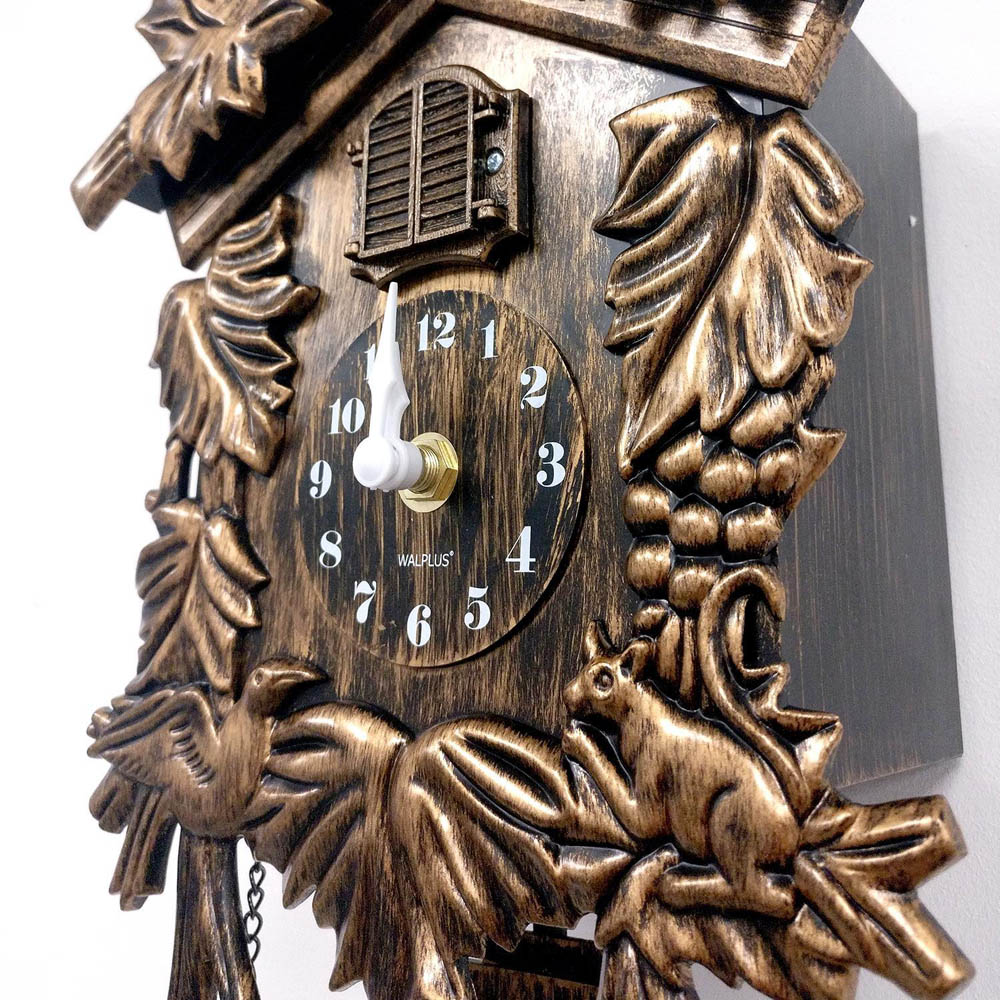 WALPLUS Brown Vintage Cuckoo Clock 37 x 20.2cm Image 5