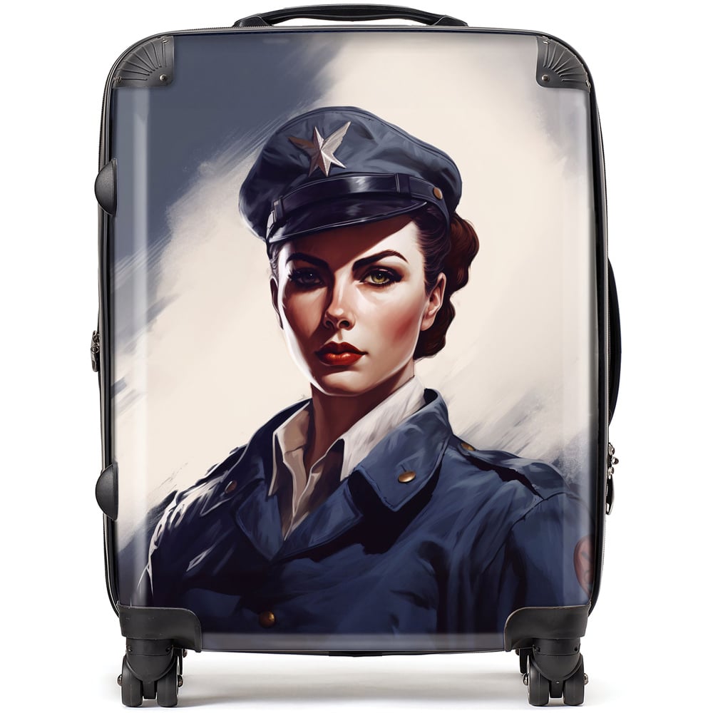 Warren Reed Designer Large Defiant Strength Suitcase Image 1