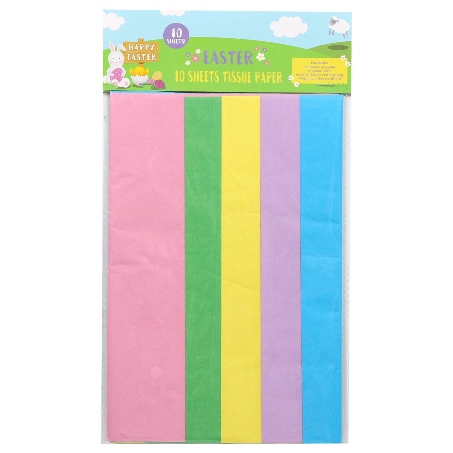 Single Easter Patterned Tissue Paper 8 Pack in Assorted styles Image 2