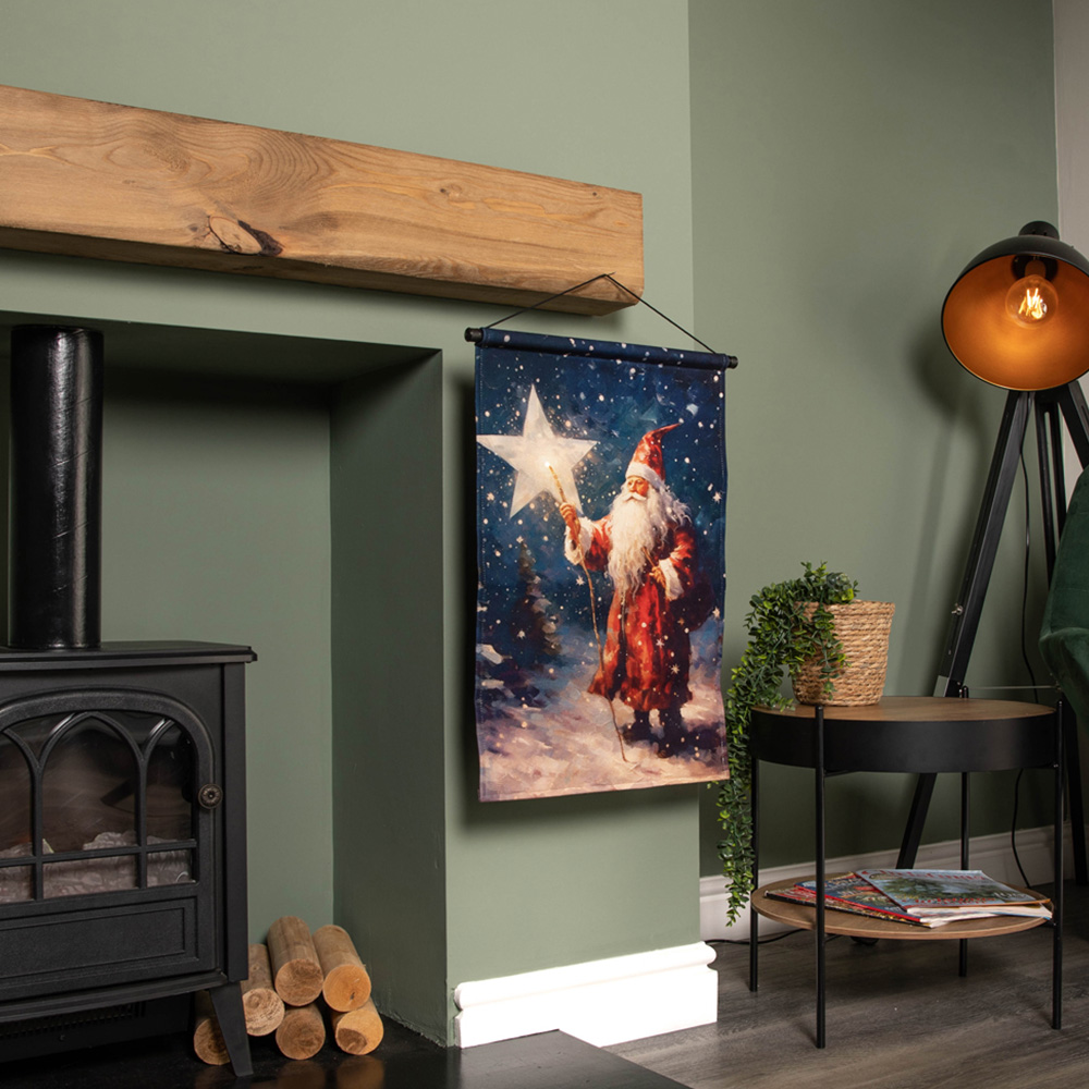 Samuel Alexander St Nick Light Up Hanging Banner 60 x 40cm Image 6