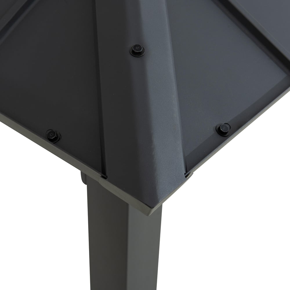 Sunjoy Pasu 3 x 3m Anthracite Steel Gazebo Image 3