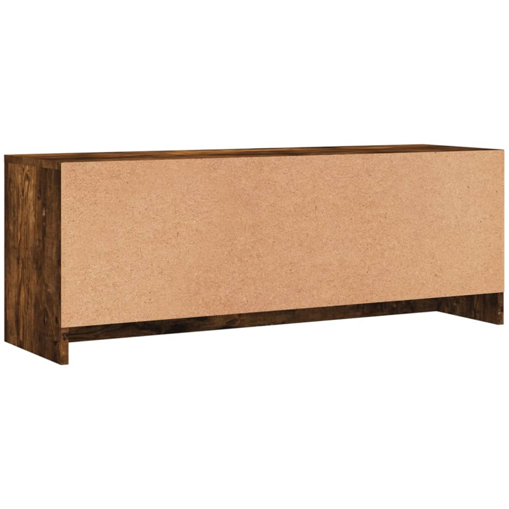 vidaXL 2 Door 2 Shelf Smoked Oak TV Cabinet Image 8