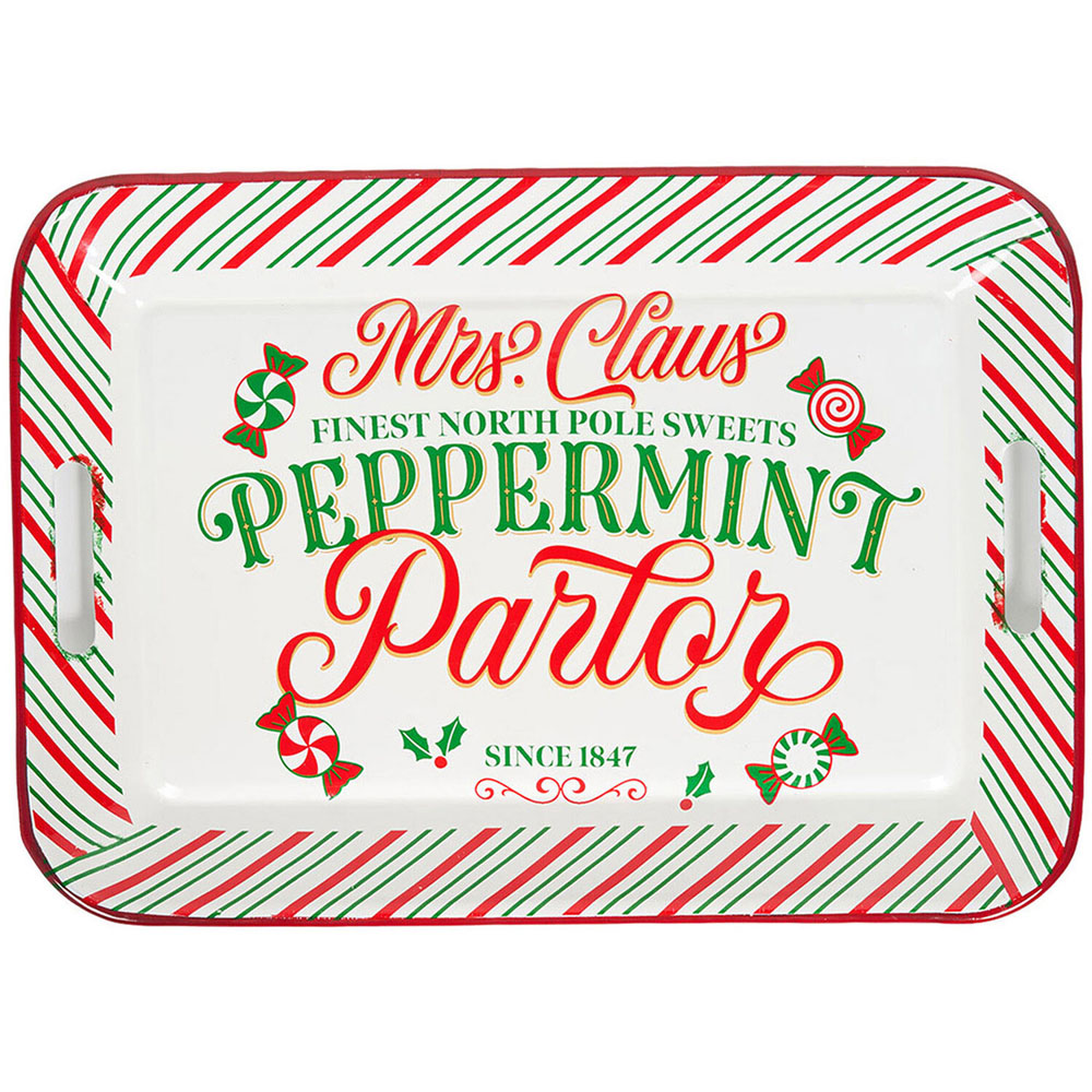 Mrs Claus Peppermint Tray Image 1