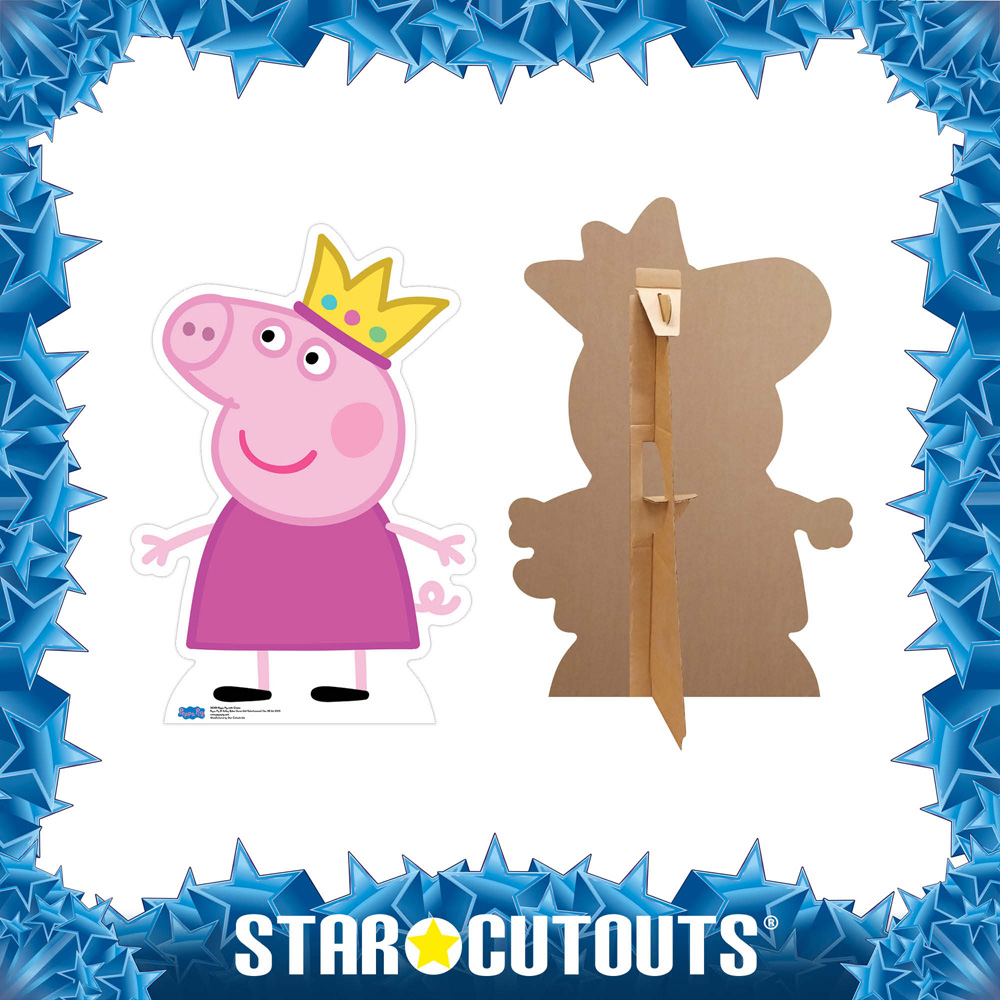 Star Cutouts Peppa Pig Crown Cardboard Cutout 2.9ft Image 5