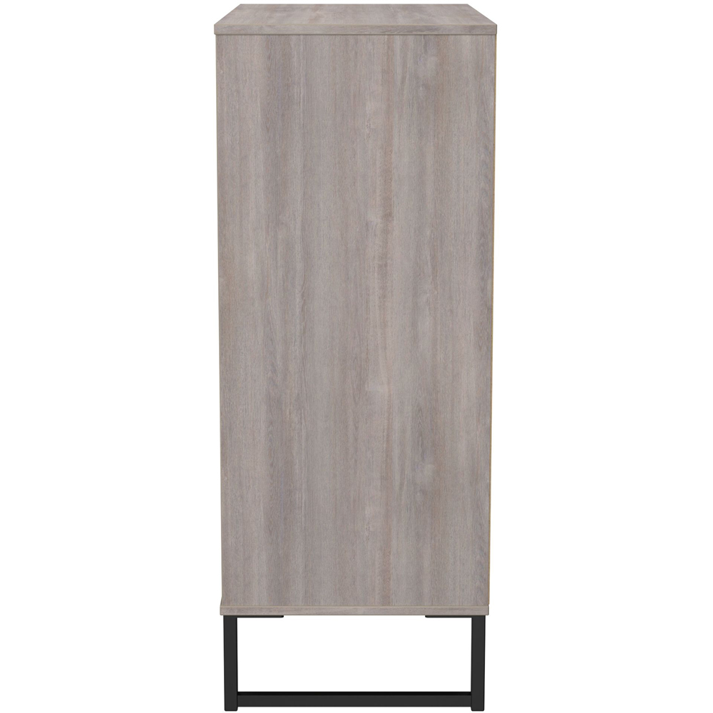 Crowndale Hong Kong 5 Drawer Grey Oak Chest of Drawers Ready Assembled Image 3