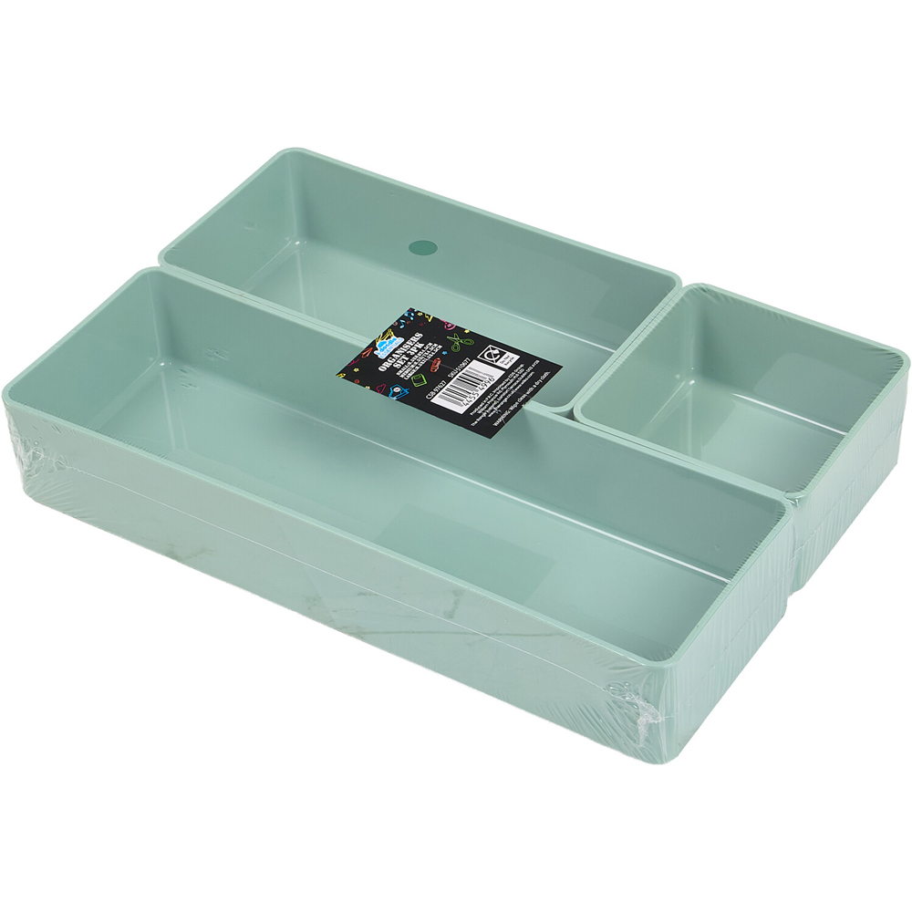 Pack of 3 Sage Organiser Trays Sage Image 2