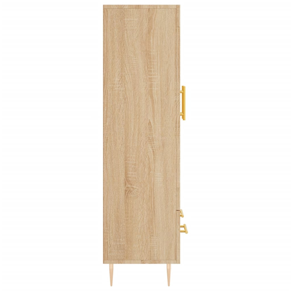 vidaXL 2 Door Single Drawer Sonoma Oak Highboard Image 7